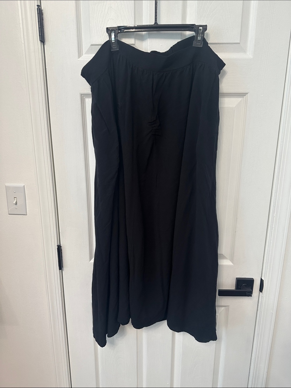 Black Women's Maxi Skirt - Classic Flowing Silhouette worn once